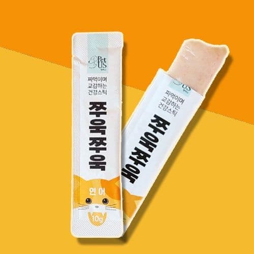 쭈욱쭈욱 연어 10g 짜먹는 고양이간식 고양이츄르