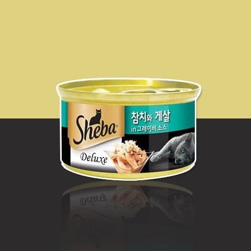 쉬바 고양이캔 참치와게살 85g