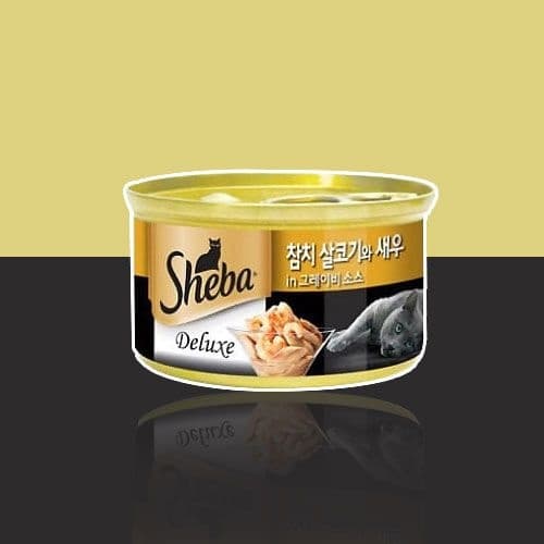 쉬바 고양이캔 참치살코기와새우85g
