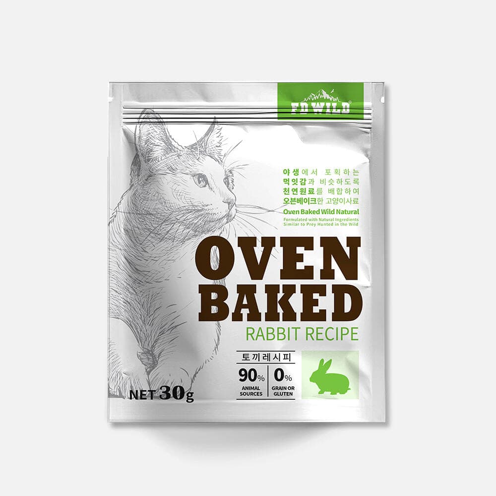 에프디와일드 고양이 오븐베이크 사료 토끼 (30g)