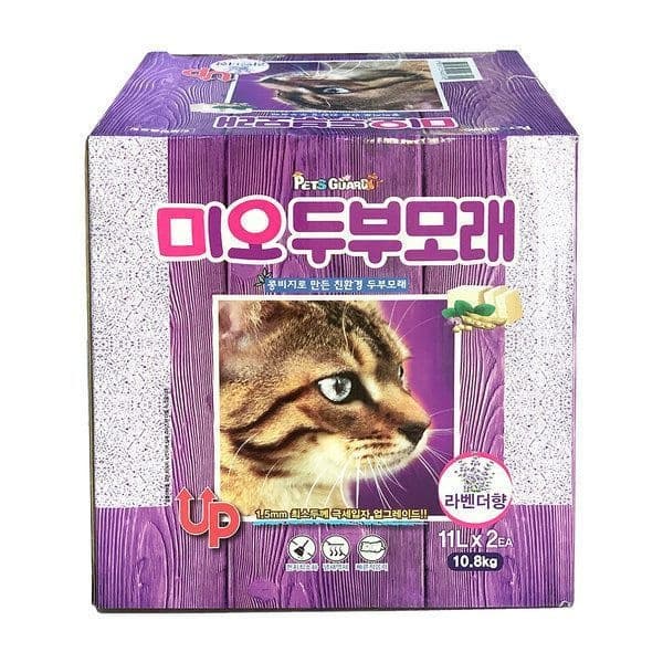 미오 라벤더 고양이 두부모래 20L 대용량 고양이모래 (5.4kgx2입)