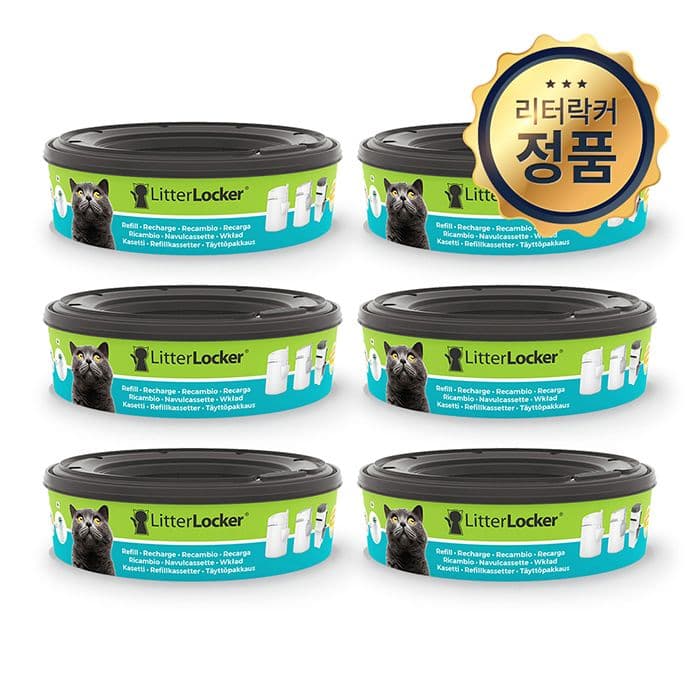 펫토리아 리터락커 고양이 모래 화장실 리필 에어씰 봉투 6개