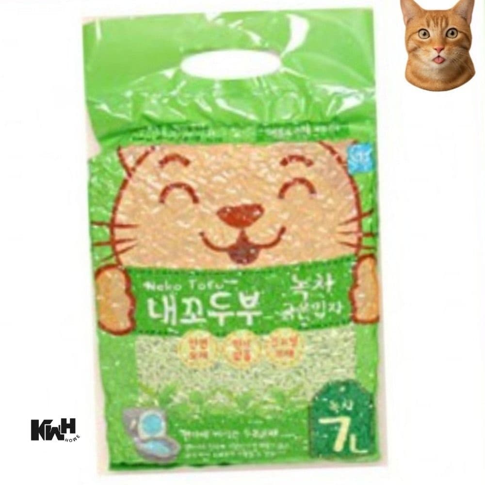 고양이 두부모래 녹차 7L 고양이변기 고양이청소 고양이모래 고양이화장실