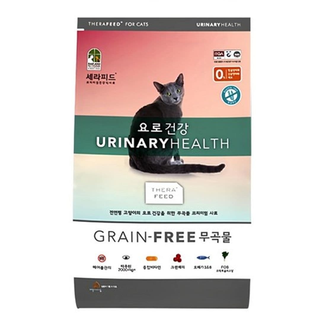 세라피드 (현대Hmall) 세라피드 전연령 그레인프리 고양이사료 요로건강 2kg