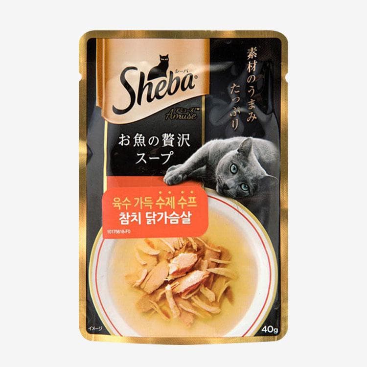 [1개/12개/24개] 쉬바 수제 수프 참치 닭가슴살 파우치 (40g)
