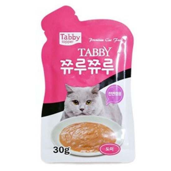 테비 고양이 간식 사료 고양이 츄르 먹이 도미 30g 고양이간식 고양이츄르 고양이추르 반려묘간식 고양이음식 고양이사료 고양이스틱 고양이밥