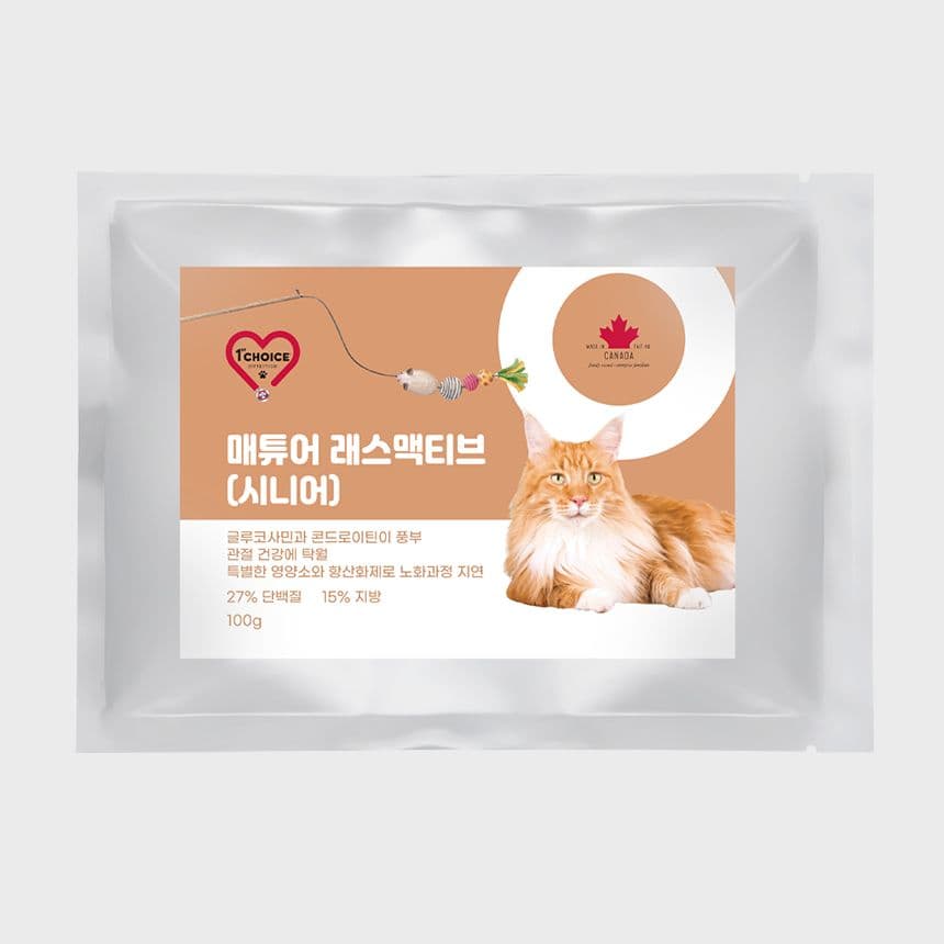 [사료샘플] 퍼스트초이스 캣 매튜어래스액티브 100g