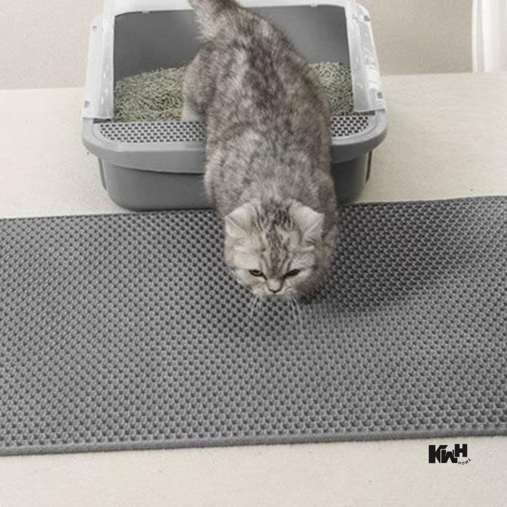 고양이 모래매트 55X75CM 모래방지매트 벌집판 고양이화장실발판 고양이화장실매트