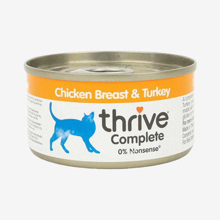 쓰라이브 100% 컴플리트 치킨&amp;칠면조 캔 (75g)