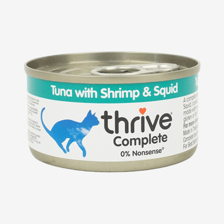 쓰라이브 100% 컴플리트 참치&amp;새우&amp;오징어 캔 (75g)
