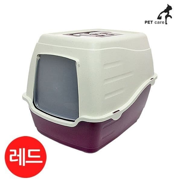 [하프클럽]고양이 CAT-L20 레드 엠펫 후드화장실 화장실