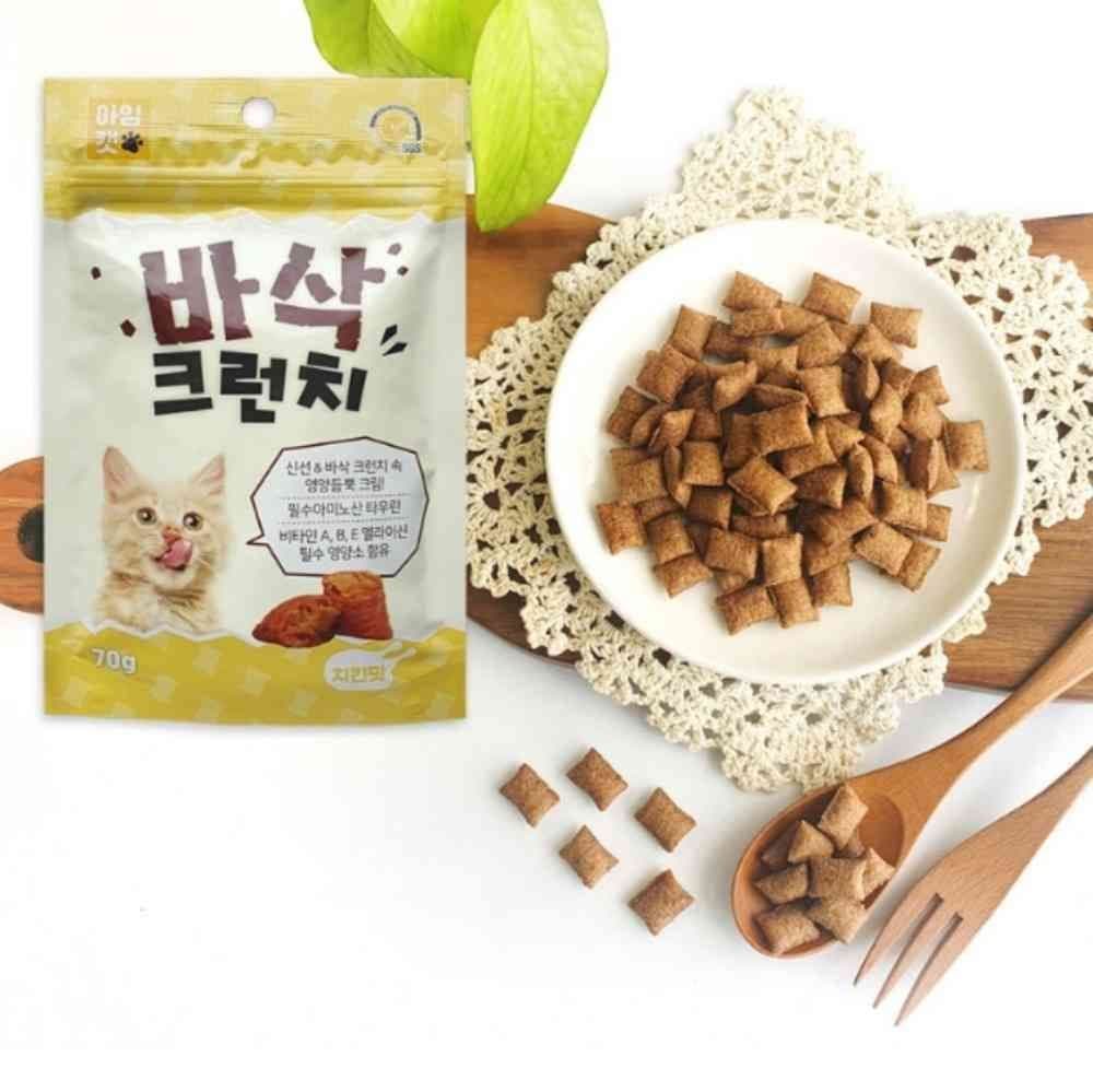 살림방 고양이 간식 70G 닭고기 고양이크런치간식 고양이과자