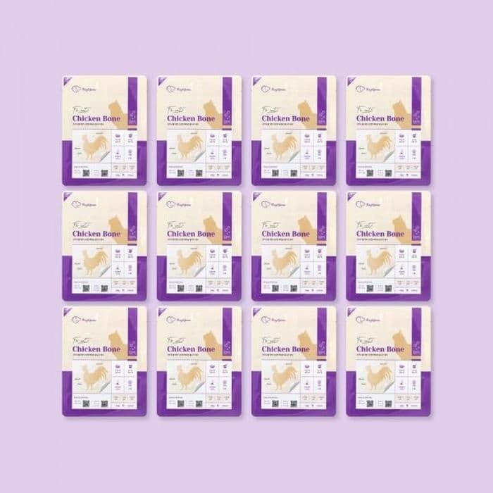 레이앤이본 고양이 생식 사료 자연식 신선한 뼈있는 닭고기 100G 12P