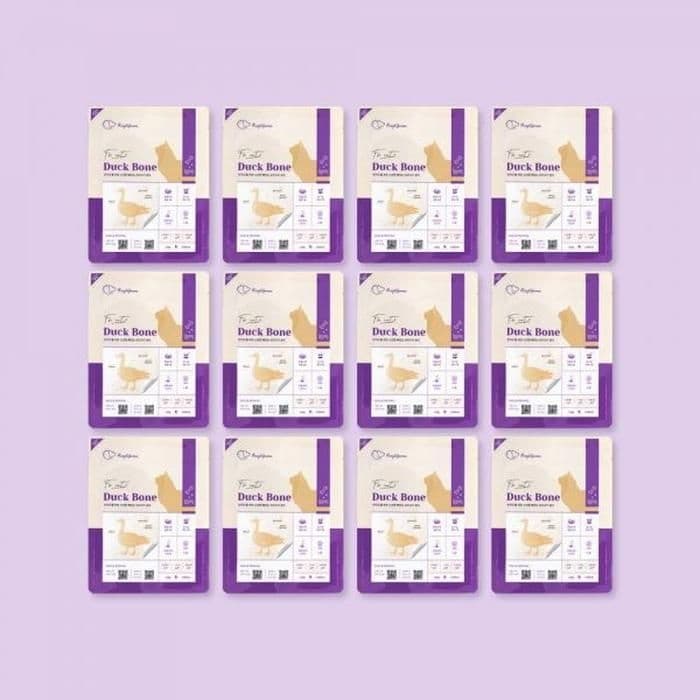 레이앤이본 반려묘 자연식 수비드 신선한 뼈있는 오리고기 생식 100g 12P