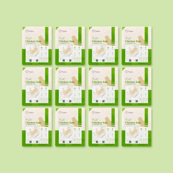 레이앤이본고양이사료생식신선한닭고기난각100g12P