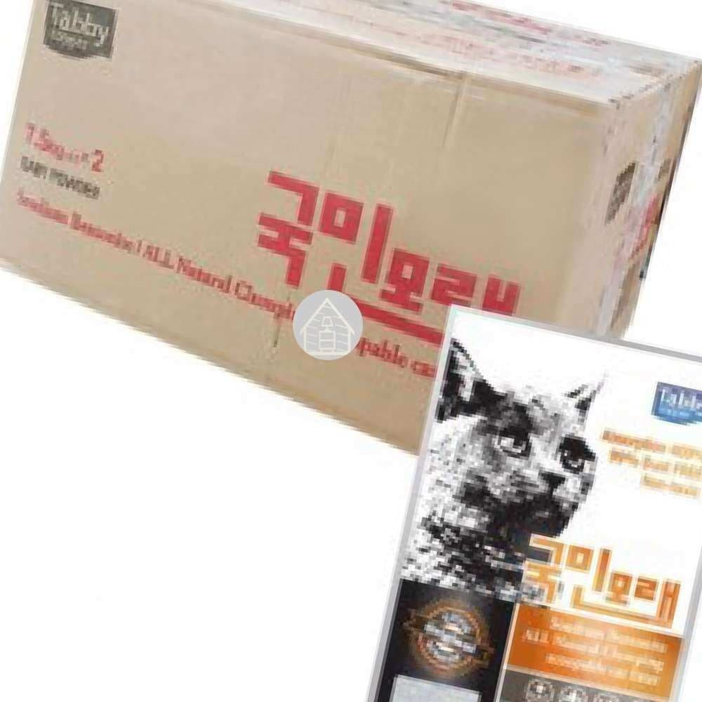 국민모래 베이비파우더향 15KG 먼지적은고양이모래 고양이탈취모래 고양이모레
