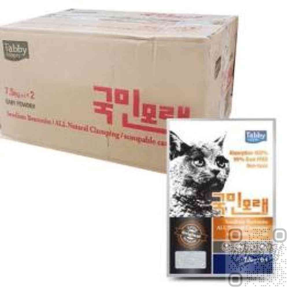 제이엔쓰리 국민모래 베이비파우더향 7.5KGX2포 1박스 먼지안나는모래 고양이모래대용량 고양이화장실모래