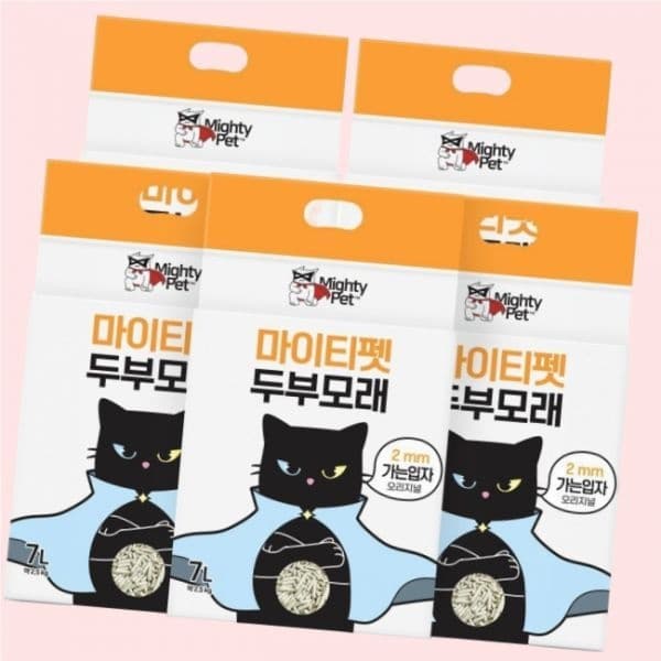 마이티펫 고양이 두부모래 가는입자 오리지널 7L X 5개입 총 35L 4543252
