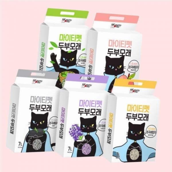마이티펫 고양이 두부모래 초극세입자 5종 7L X 5개입 4542827