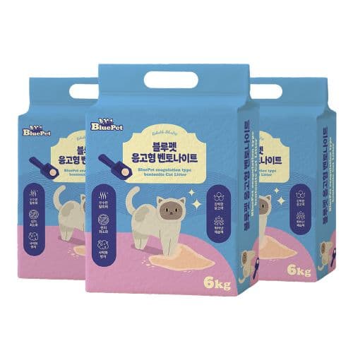 [블루펫] 블루펫 응고형 벤토나이트 고양이모래 대용량 18kg