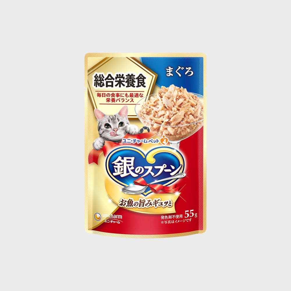 긴노스푼 캣 종합영양식 참치 습식 파우치 55g
