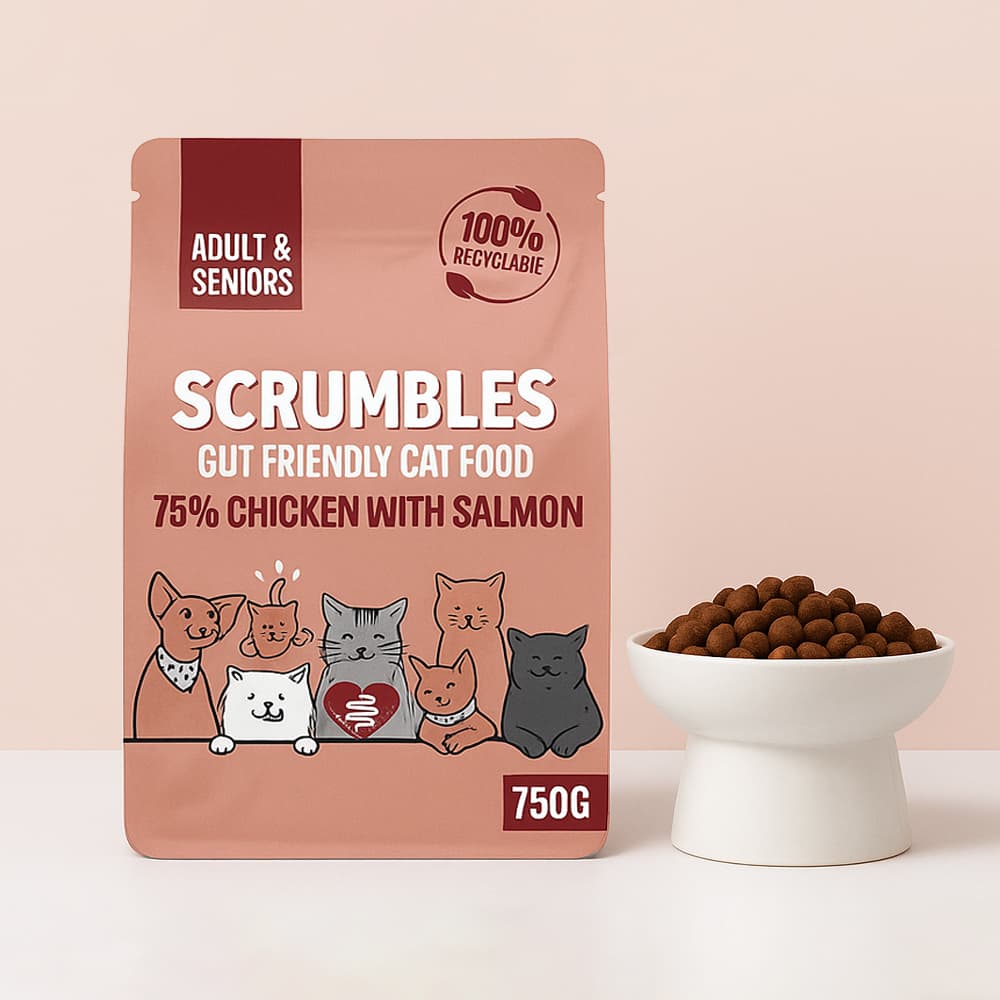[무료배송] 스크럼블즈 캣 어덜트 앤 시니어 살몬 750g