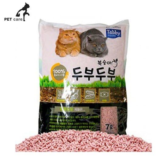모래 복숭아 고양이모래 두부두부 테비 7L