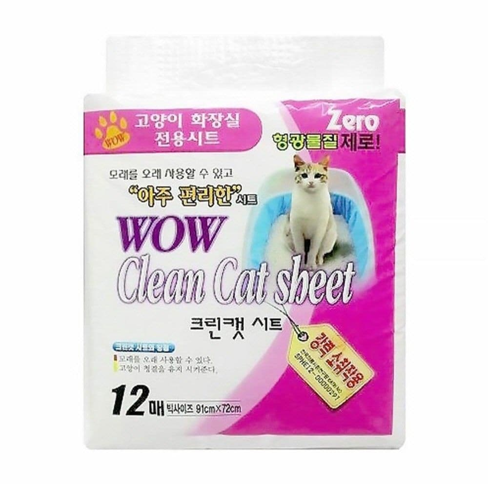 [GB가빈스토어] 와우 크린캣 시트 고양이화장실 모래패드 모래매트