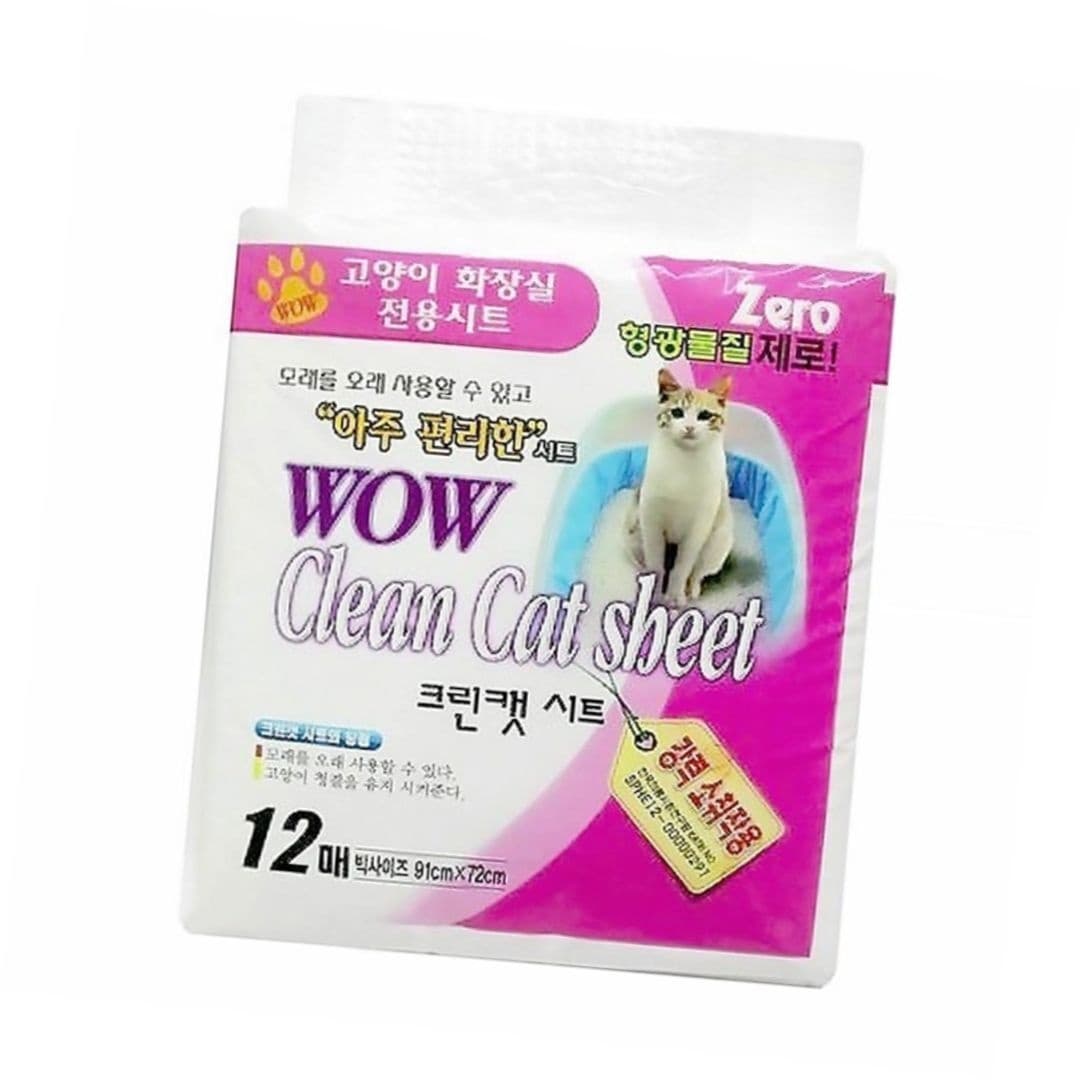 [GE가은스토어] 와우 크린캣 시트 모래매트 모래패드 고양이모래