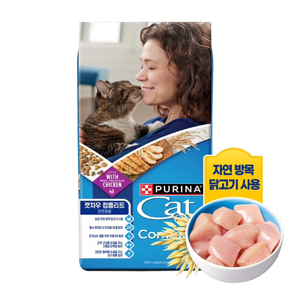 퓨리나 캣차우 컴플리트 고양이 기 능성 사료 1.42kg
