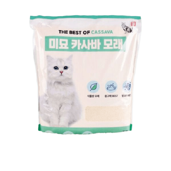 미묘 카사바 고양이 모래 10Lx2개 1박스