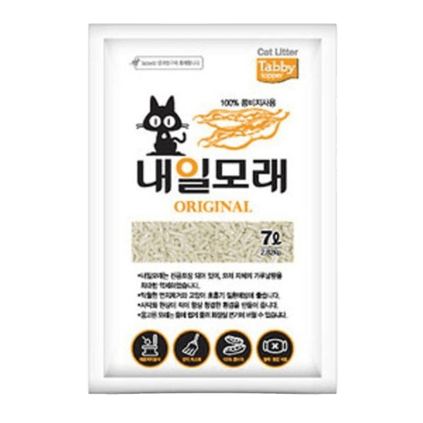 내일 두부모래 7L 오리지날 고양이 모래탈취 작용