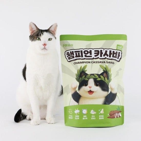 챔피언 카사바 고양이 카사바 모래 4.5kg