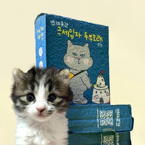 [고라니프렌즈] 반려곳간 고양이 두부모래 극세입자 대용량 1박스