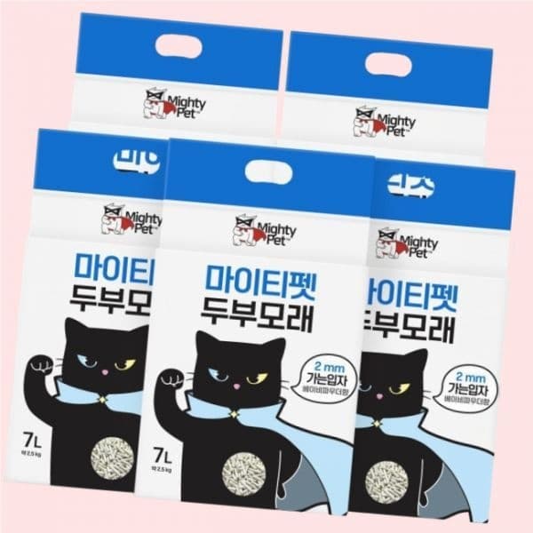 마이티펫 고양이 두부모래 가는입자 파우더향 7L X 5개입 4543293