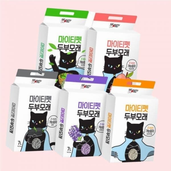마이티펫 고양이 두부모래 가는입자 5종 7L X 5개입 총 35L 4524650