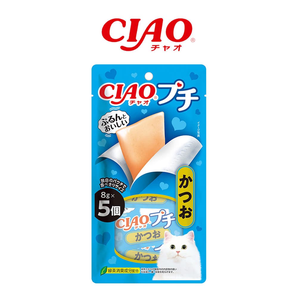 이나바 챠오 쁘띠 고양이 간식 가다랑어 8g 5P