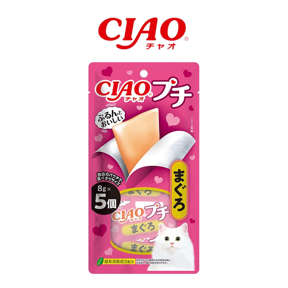 이나바 챠오 쁘띠 고양이 간식 참치 8g 5P