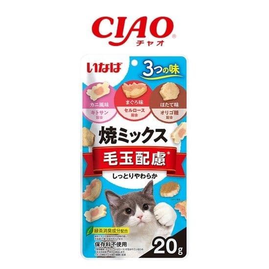 CIAO 야끼믹스 고양이 져키 건강 간식 헤어볼케어 20g