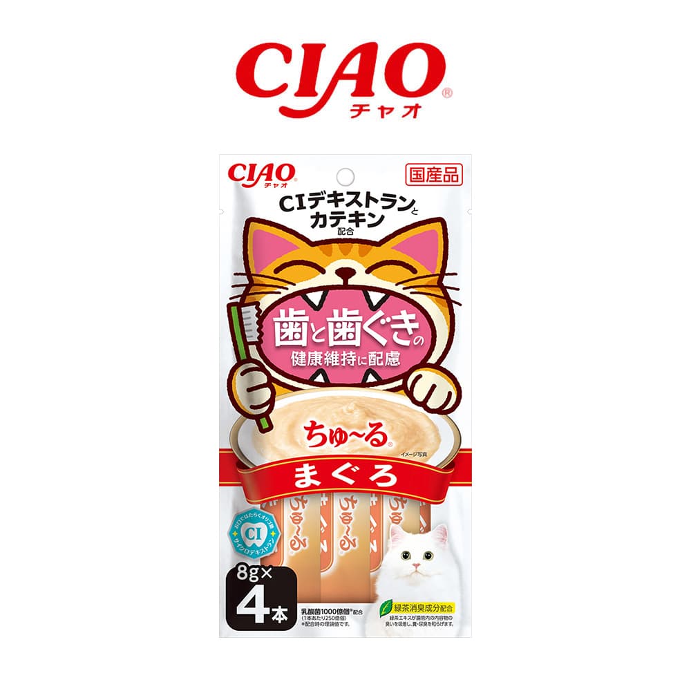 이나바 CIAO 츄르 고양이 간식 구강건강케어 참치 14g 4P