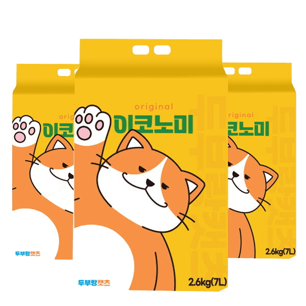 두부랑 캣츠 이코노미 오리지날 7L x 3개 고양이모래 두부모래