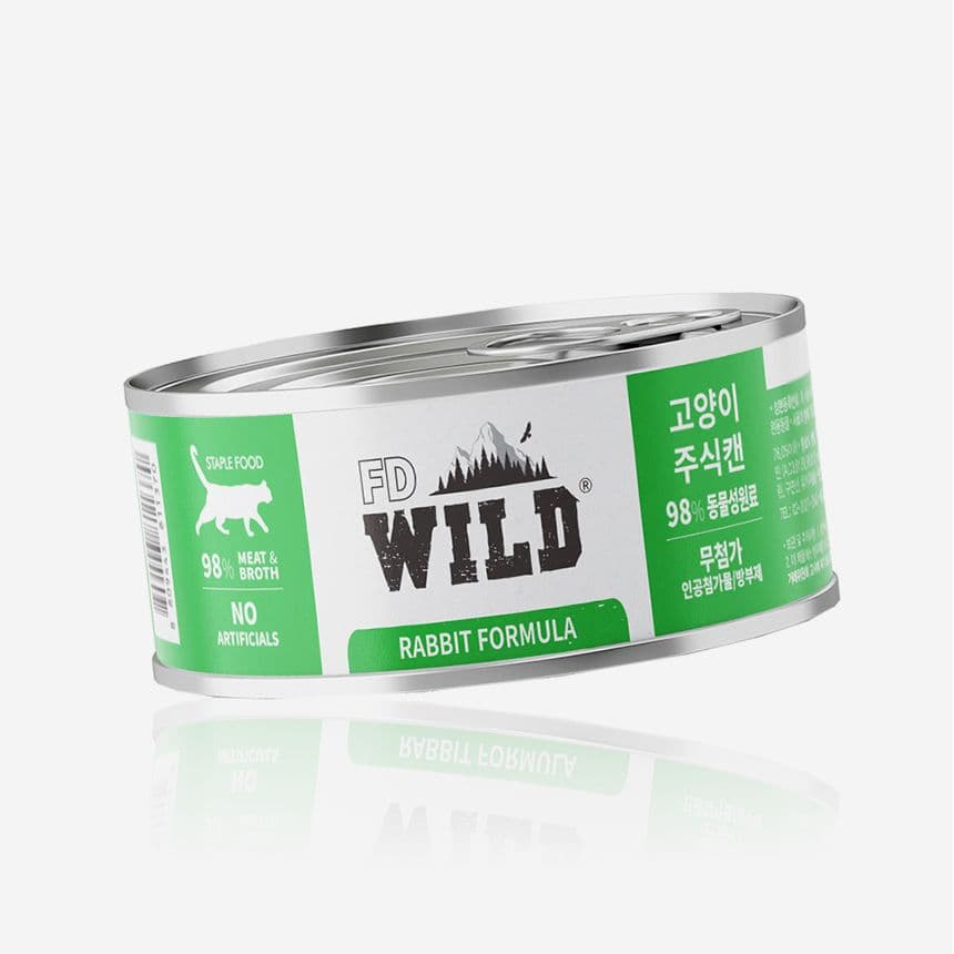 에프디와일드 캣 주식캔 토끼 85g