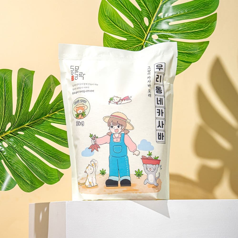 동묘동락 [L포인트]동묘동락 우리동네카사바 고양이모래 3kg x 3개