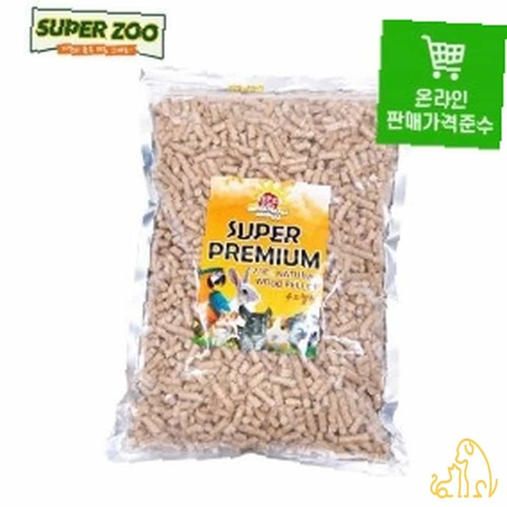 QUICK 슈퍼주 프리미엄 우드펠렛 1.8KG 고양이탈취모래 기니피그모래 고양이배변모래