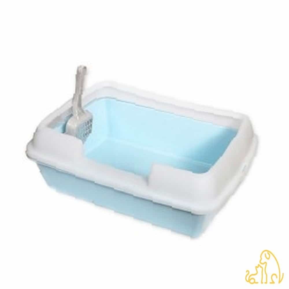QUICK 고양이 화장실 (블루) 고양이변기 고양이평판형화장실 낮은고양이화장실