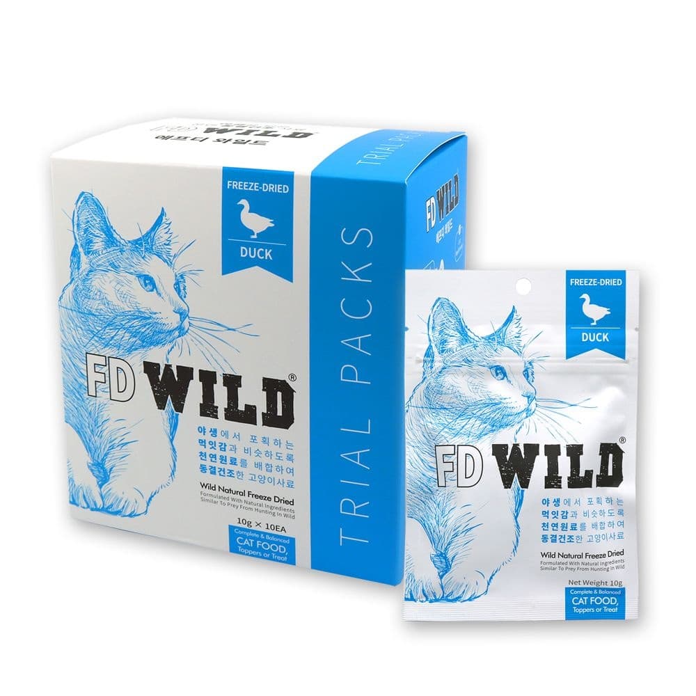 FD WILD 에프디와일드 고양이 동결건조사료 트라이얼팩 오리 100g
