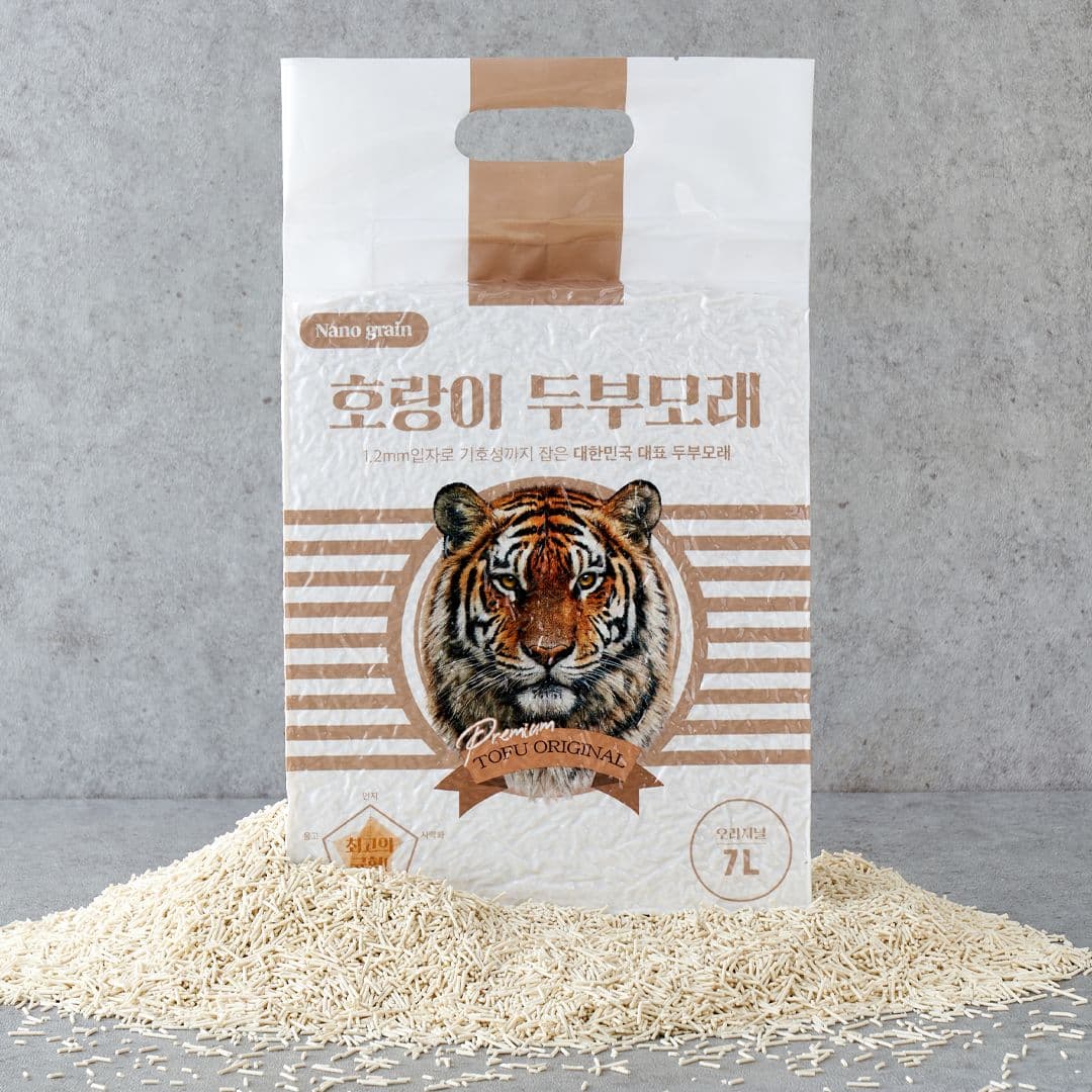 호랑이 두부모래 나노입자 1.2mm  오리지널 7L