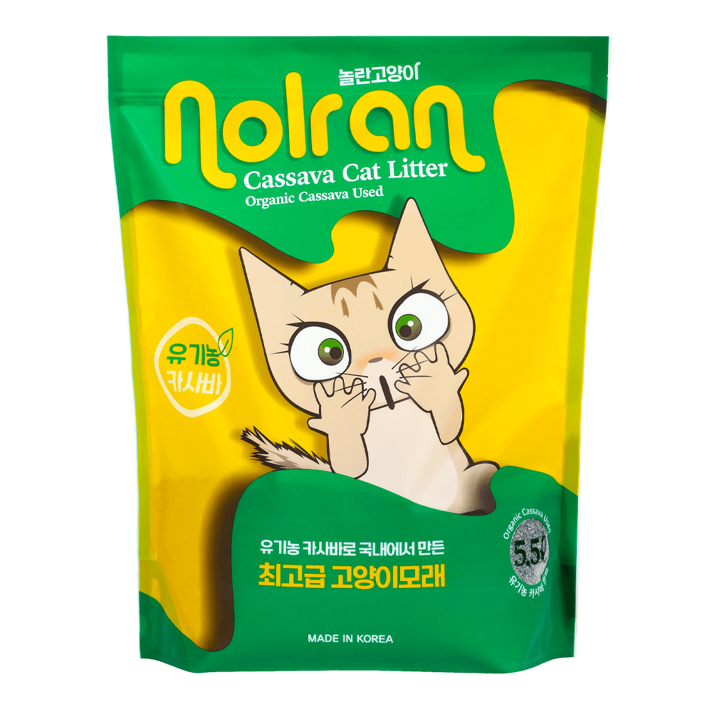 놀란고양이 카사바모래 5.5L 고양이모래