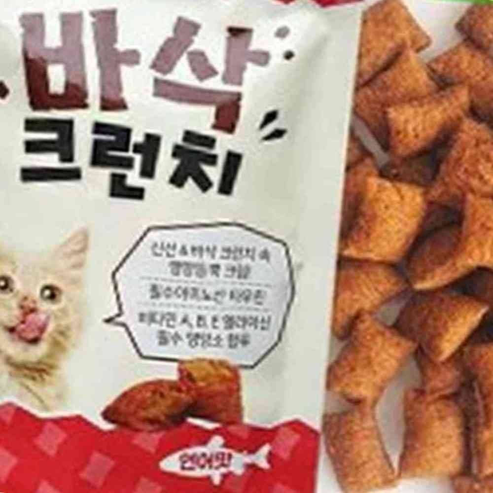 삼헌 바삭 크런치 연어맛 70G 고양이과자 고양이간식 고양이크런치