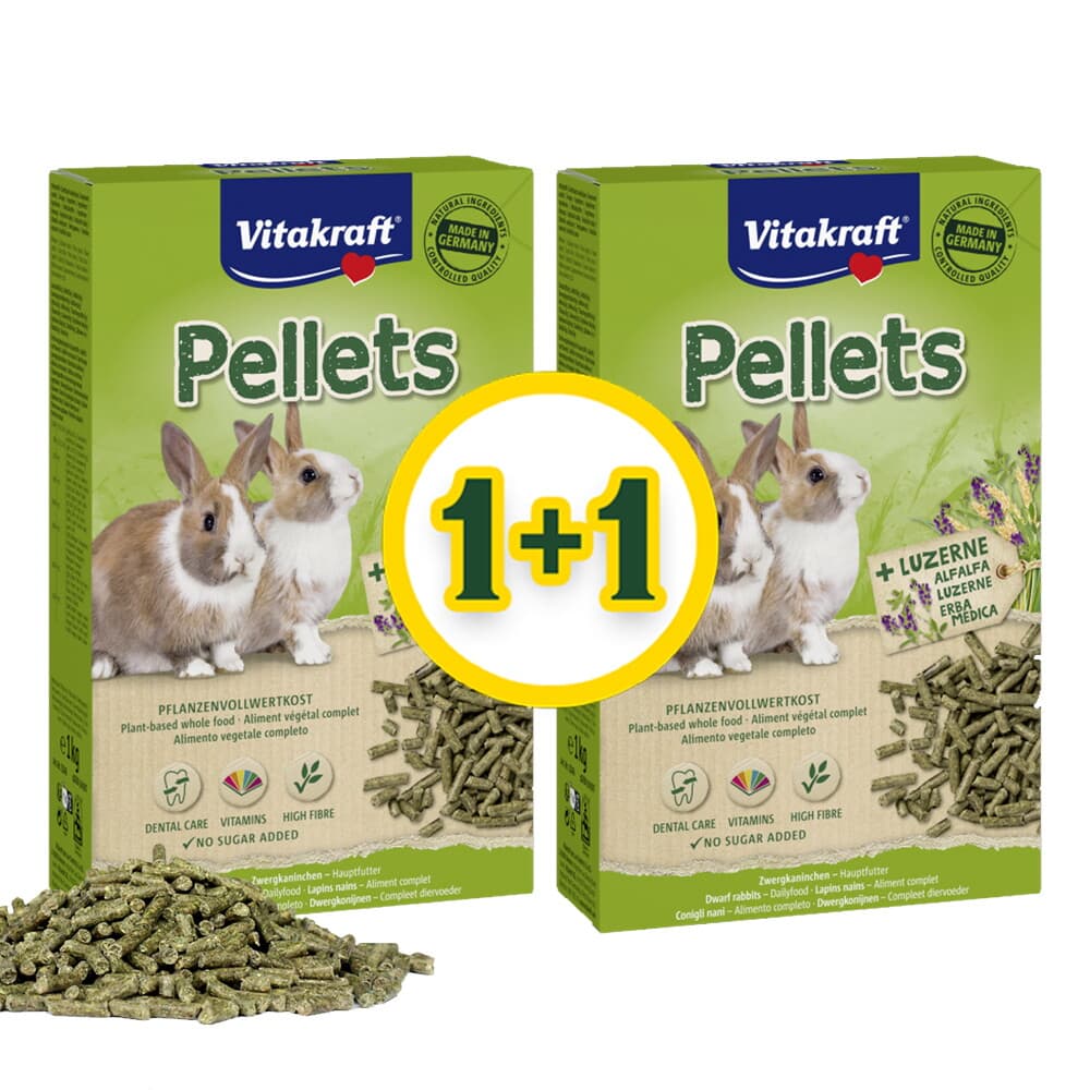 올펫몰 (1+1)비타크래프트 토끼펠렛 1kg 사료 먹이 알팔파